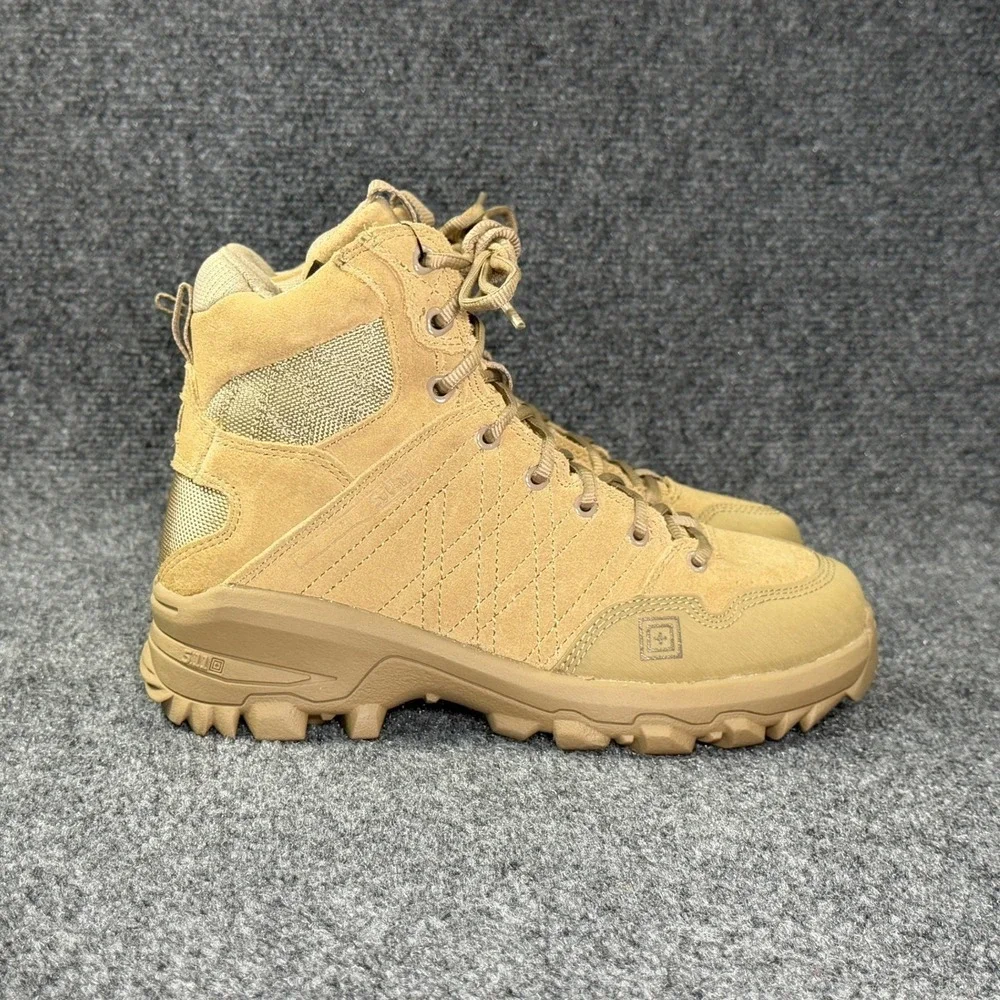 5.11 Tactical Cable Hiker Boots Mens 7.5 Coyote Tan Suede Athletic Outdoor Trail